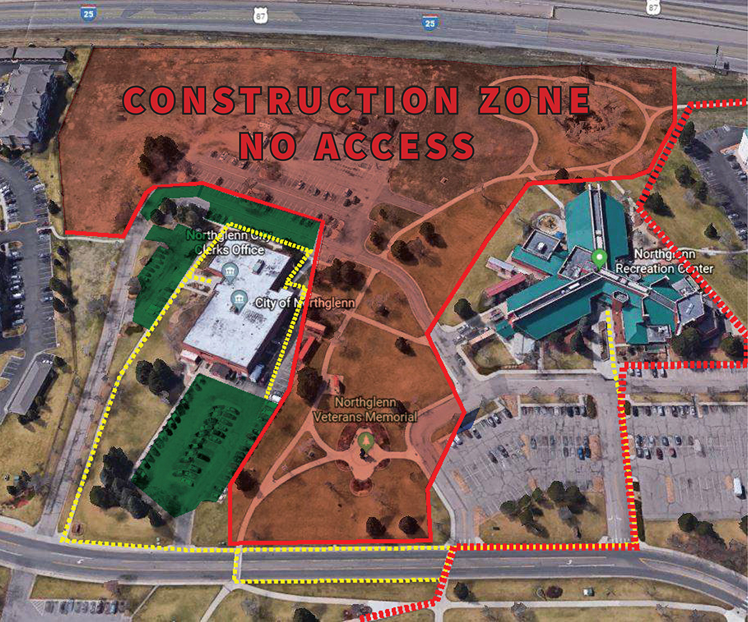 Northglenn Civic Center Construction Parking_map_only_web